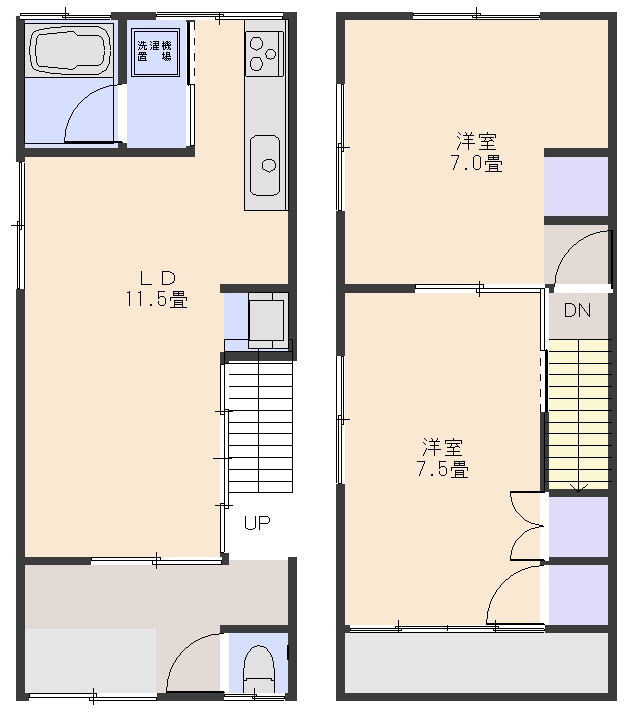 豊中市大黒町物件間取